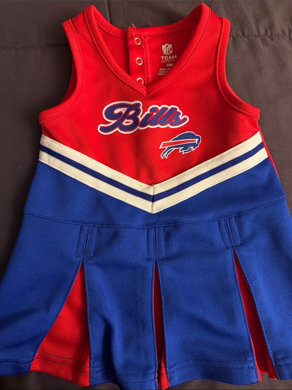 Bills Baby Cheer Dress - Red & Blue